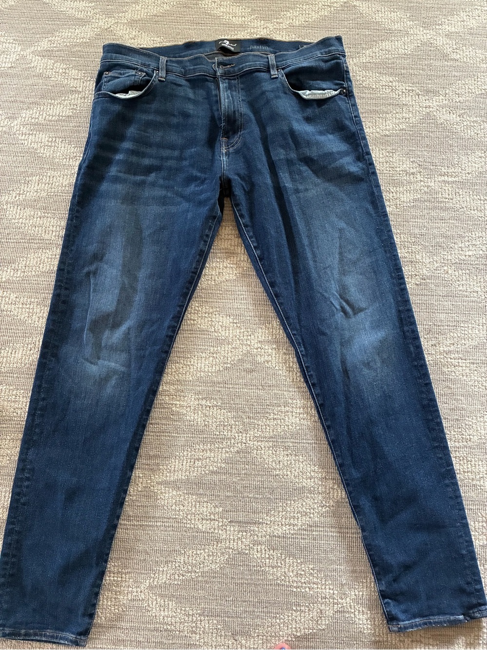 7 For All Mankind Dark Blue Slim Straight Jeans